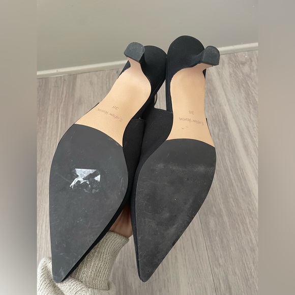 & Other Stories Black Slingback Heels - Picture 4 of 6